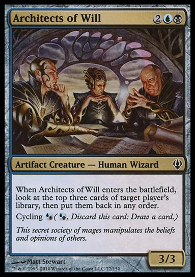 Magic the Gathering: Archenemy (Base Set) card 77 Architects of Will