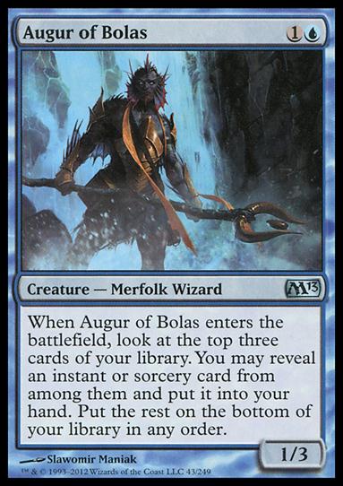 Magic the Gathering: 2013 Core Set (Base Set) card 43 Augur of Bolas