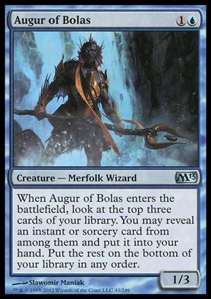 Magic the Gathering: 2013 Core Set (Base Set) card 43 Augur of Bolas