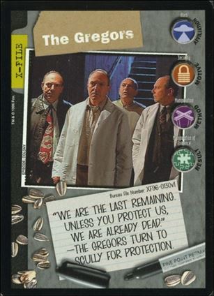 X-Files: Premiere Edition (Base Set) card XF96-0130v1 The Gregors