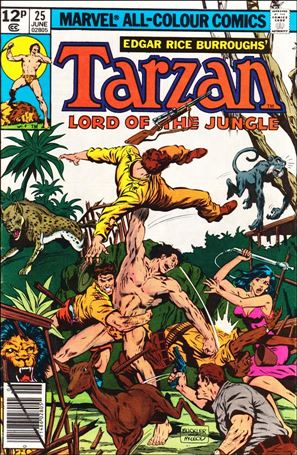 Tarzan (1977) issue 25-B UK Price Cover