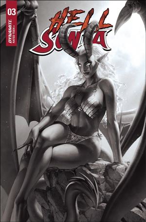Hell Sonja issue 3-K Jung-Geun Yoon 1:15 Black & White Cover