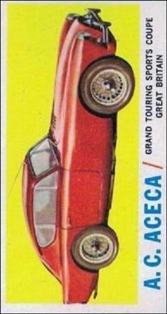 Sports Cars (1961) (Base Set) card 4  A.C. Aceca Grand Touring Sports Coupe