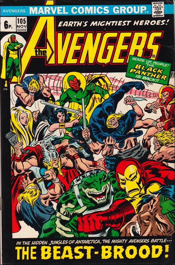 Avengers (1963) issue 105-B UK Price Cover