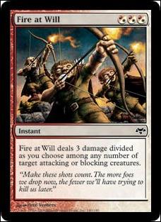 Magic the Gathering: Eventide (Base Set) card 140 Fire at Will