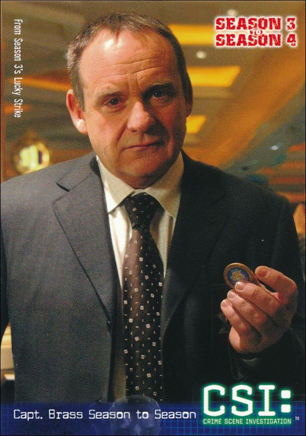 CSI: Crime Scene Investigation - Series Two (Base Set) card 88 Capt. Brass Season to Season
