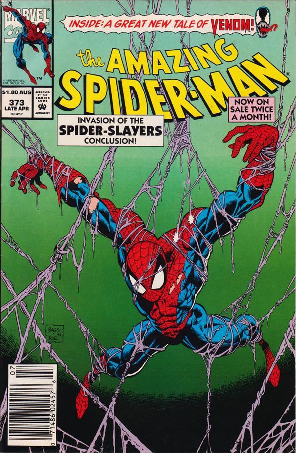 Amazing Spider-Man (1963) issue 373-B Australian Price Cover