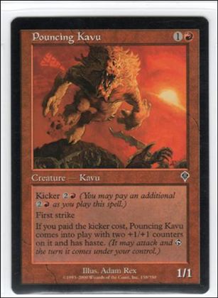 Magic the Gathering: Invasion (Base Set) card 158 Pouncing Kavu