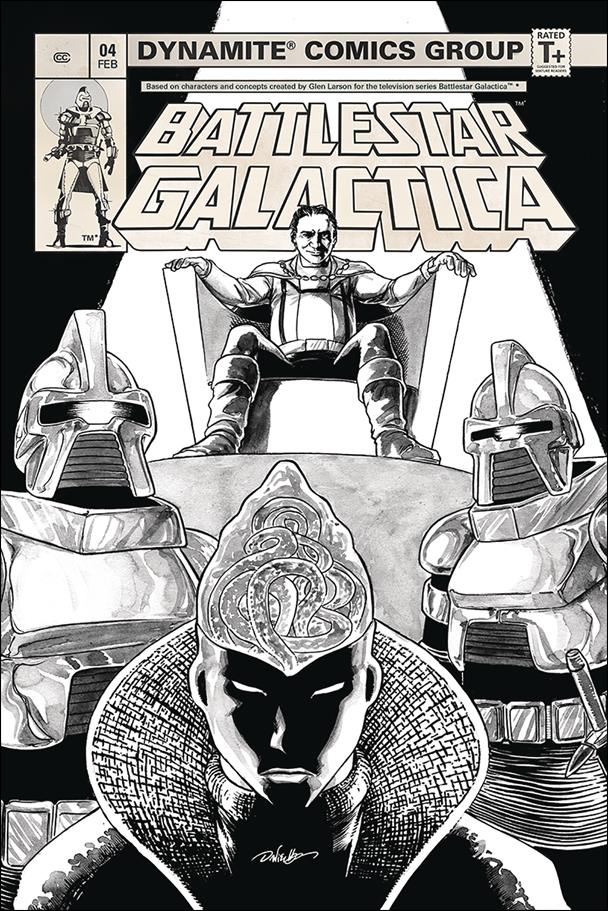 Battlestar Galactica (Classic) (2018) issue 4-D Daniel HDR 1:20 Black & White Cover