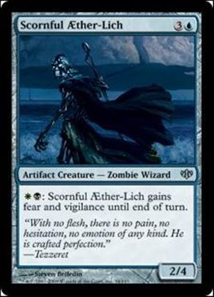 Magic the Gathering: Conflux (Base Set) card 34 Scornful AEther-Lich