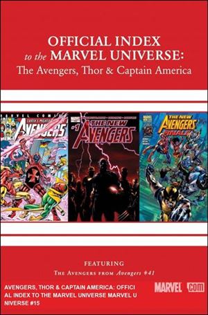 Avengers, Thor & Captain America: Official Index to the Marvel Universe Cover Image 2