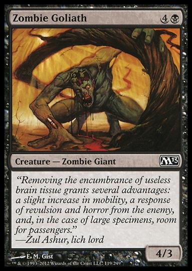Magic the Gathering: 2013 Core Set (Base Set) card 119 Zombie Goliath