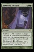 Magic the Gathering: Dark Ascension (Base Set) card 120 Increasing Savagery