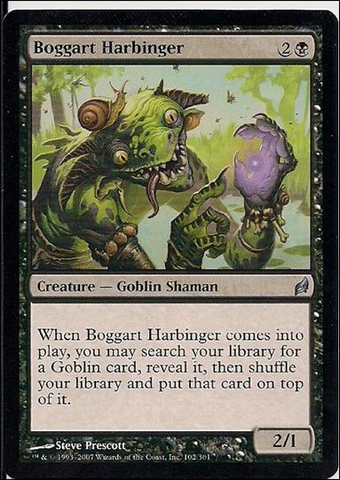 Magic the Gathering: Lorwyn (Base Set) card 102 Boggart Harbinger