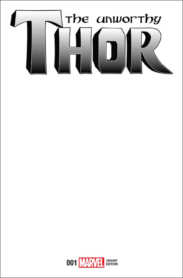 Unworthy Thor issue 1-E Blank/Sketch Cover