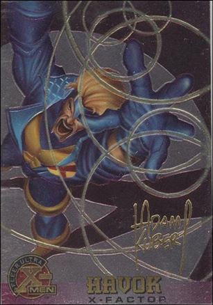 1996 Fleer Ultra X-Men All Chromium (Gold Signature Parallel Base Set) card 15 Havok