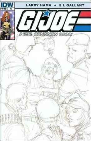G.I. Joe: A Real American Hero issue 198-B Larry Hama 1:10 Sketch Cover