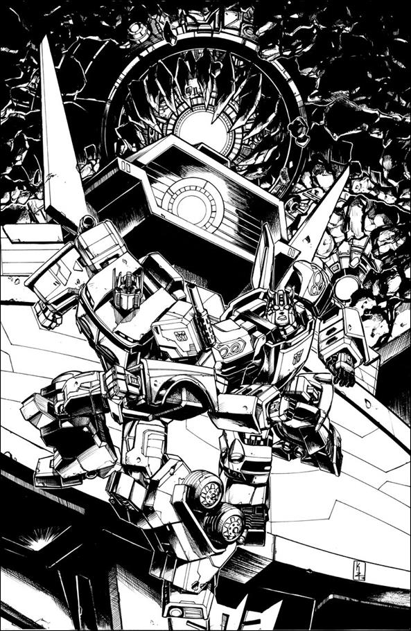 Optimus Prime issue 22-C Kei Zama 1:10 Black & White Cover