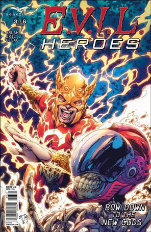 E.V.I.L. Heroes issue 3-D Ian Richardson Cover