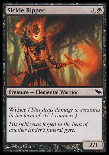 Magic the Gathering: Shadowmoor (Base Set) card 77 Sickle Ripper