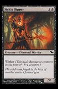 Magic the Gathering: Shadowmoor (Base Set) card 77 Sickle Ripper