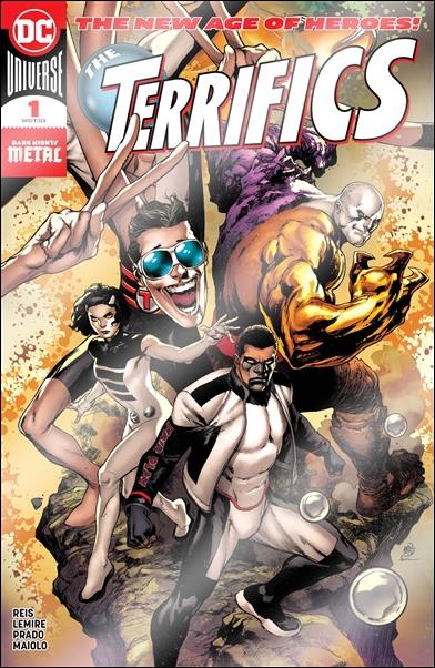 Terrifics issue 1-C DC Foil Convention Cover