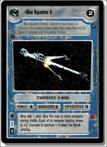 Star Wars: Death Star II Limited (Base Set) card 163 Blue Squadron 5