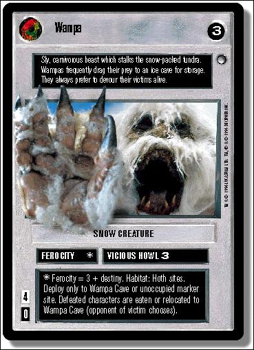 Star Wars: Hoth Limited (Base Set) card 12 Wampa