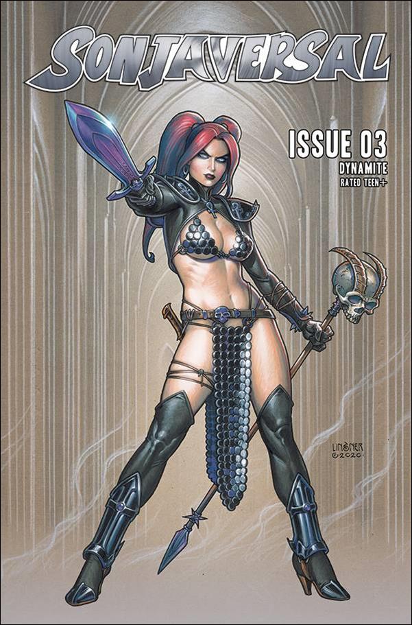 Sonjaversal issue 3-B Joseph Michael Linsner Cover