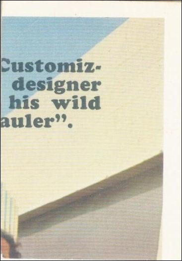 Kustom Cars 1  (Checklist/Puzzle Piece Subset) card 3 Top Right / Gray Checklist