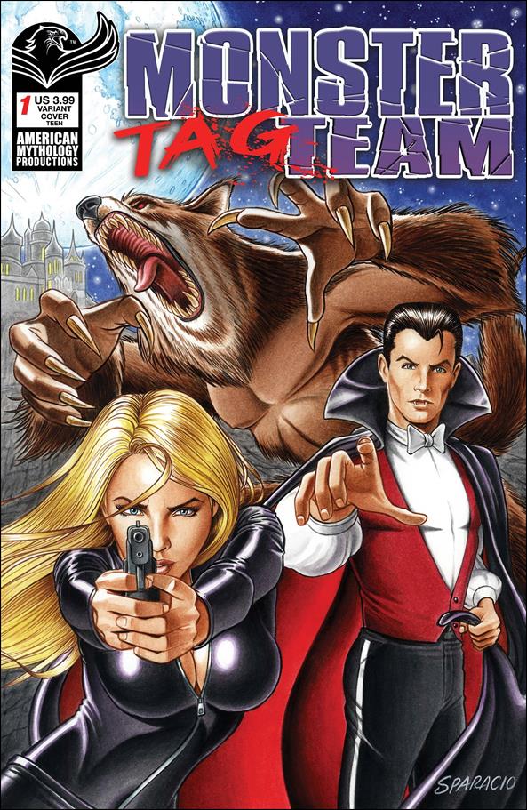 Monster Tag Team issue 1-B Mark Sparacio Cover