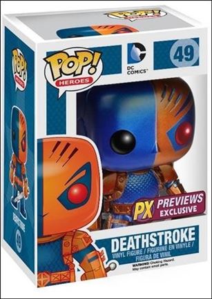 POP! Heroes figure 49-B Deathstroke (Metallic) Previews Exclusive