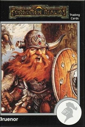 TSR 1991 Trading Cards Premier Edition Factory Set (Base Set) card 2 Forgotten Realms - Bruenor