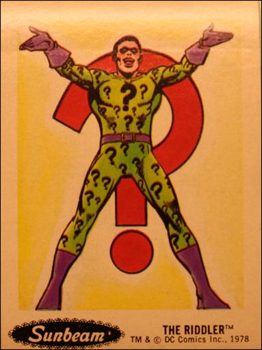 Sunbeam Bread DC Super Heroes Stickers (Base Set)  card 14