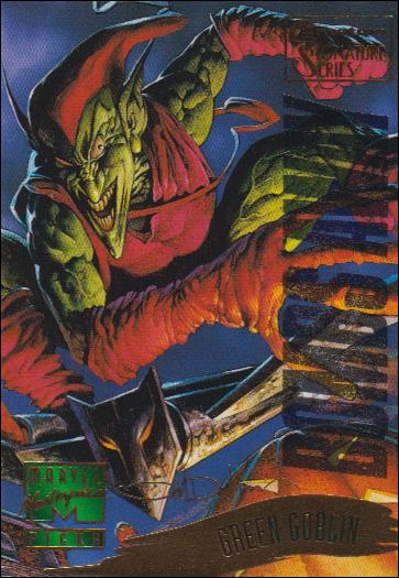 1995 Marvel Masterpieces (Multi-Foil E-Motion Parallel Base Set) card 126 Green Goblin