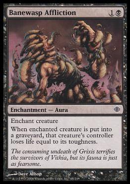Magic the Gathering: Shards of Alara (Base Set) card 65-B Banewasp Affliction (foil)
