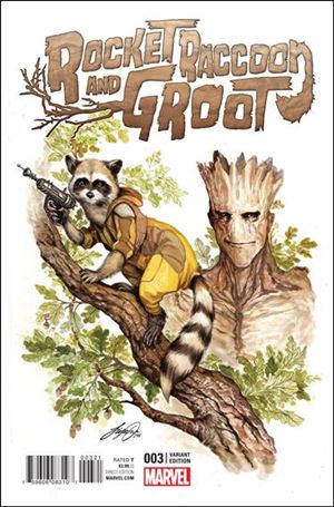 Rocket Raccoon & Groot issue 3-B Siya Oum 1:25 Cover