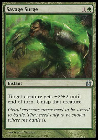 Magic the Gathering: Return to Ravnica (Base Set) card 133 Savage Surge