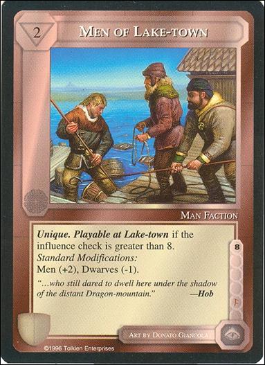 Middle-Earth: The Dragons (Base Set) card 103 Men of Lake-town