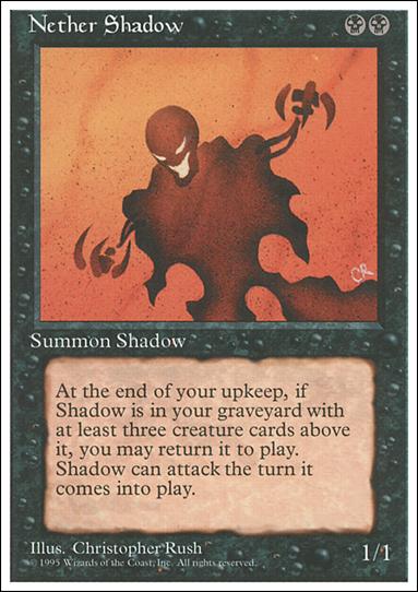 Magic the Gathering: 4th Edition (Base Set) card 149 Nether Shadow