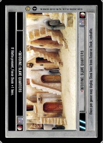 Star Wars: Tatooine Limited (Base Set) card 95 Tatooine: Slave Quarters