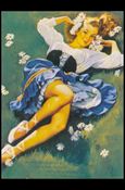 Elvgren's Calendar Pinups 2 (Base Set) card 66 Lazy Days are Here Again