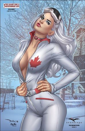 Musketeers issue 3-G D. Santacruz Calgary Comic Expo Cover 1/350       