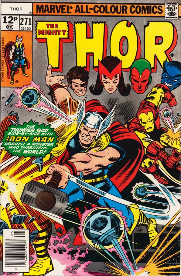 Thor (1966) issue 271-B UK Price Cover