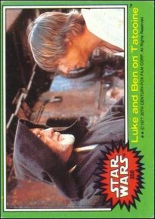 Star Wars: Series 4 (Base Set) card 250 Luke and Ben on Tatooine