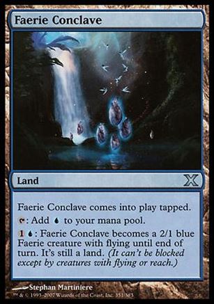 Magic the Gathering: 10th Edition (Base Set) card 351 Faerie Conclave