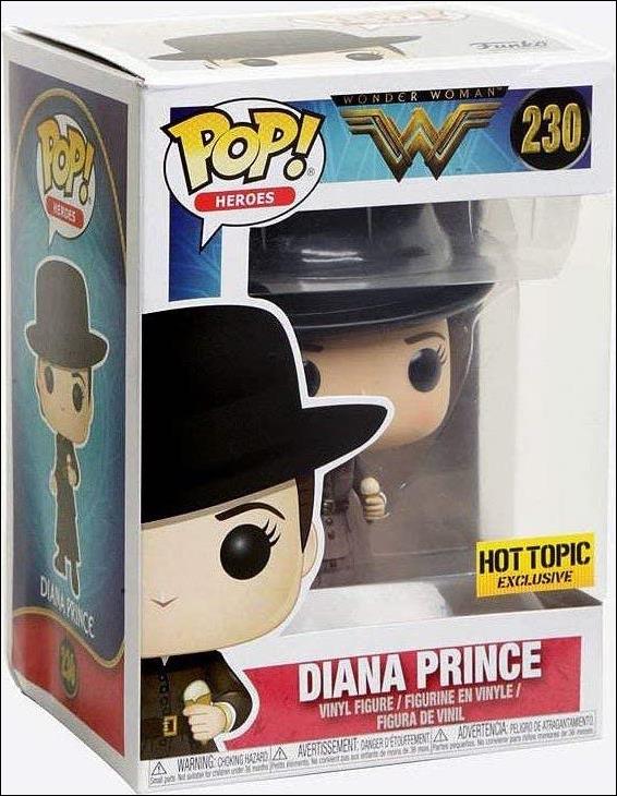 POP! Heroes figure 230 Diana Prince (Ice Cream) Hot Topic Exclusive