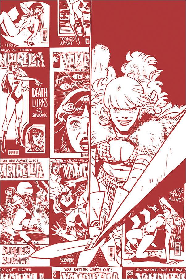 Vampirella / Red Sonja issue 2-G Leonardo Romero 1:11 Red Tint Virgin Cover