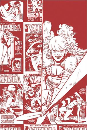 Vampirella / Red Sonja issue 2-G Leonardo Romero 1:11 Red Tint Virgin Cover