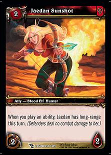 World of Warcraft: March of the Legion (Base Set) card 191 Jaedan Sunshot
